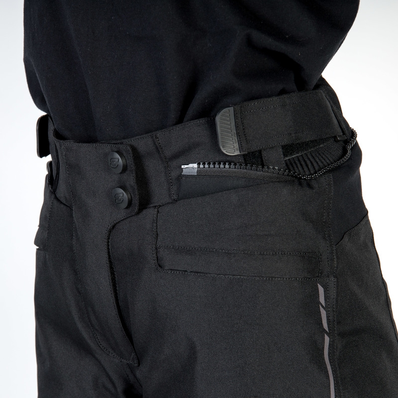 Pantalón de moto negro Ozone Flow para mujer liquidación