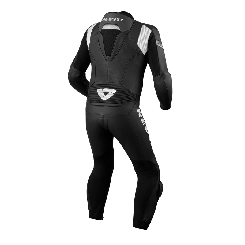 Traje de moto de una pieza Revit Argon 2 blanco y negro