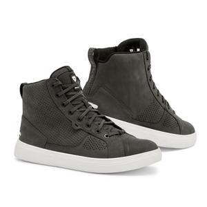 Revit Arrow botas de moto gris oscuro y blanco