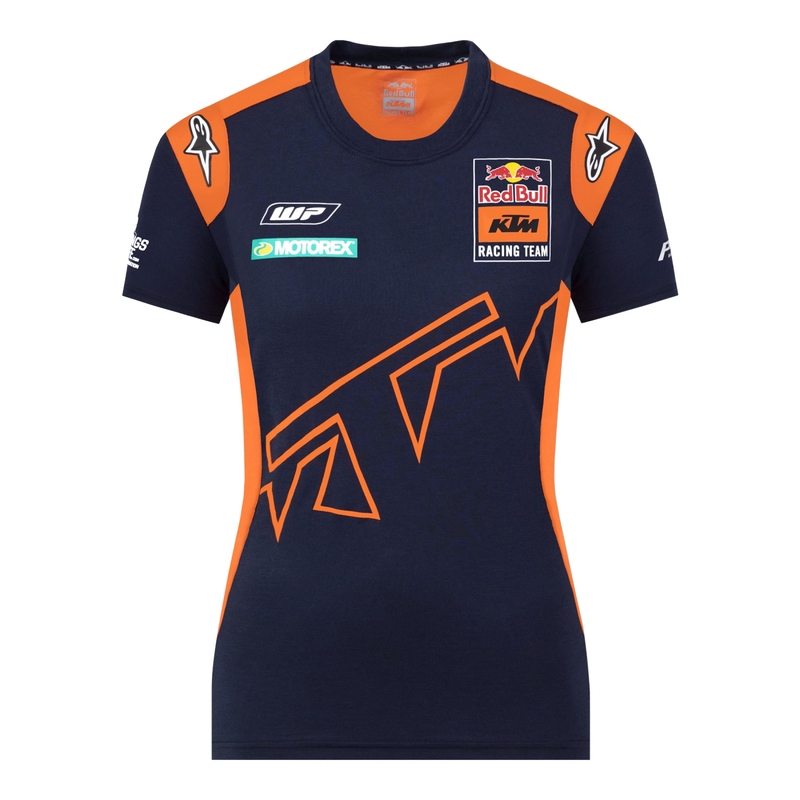 Camiseta de mujer KTM Red Bull Racing Official Teamline azul-naranja liquidación
