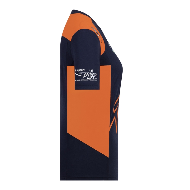 Camiseta de mujer KTM Red Bull Racing Official Teamline azul-naranja liquidación