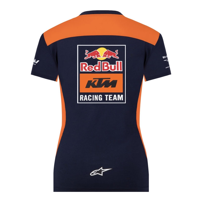 Camiseta de mujer KTM Red Bull Racing Official Teamline azul-naranja liquidación