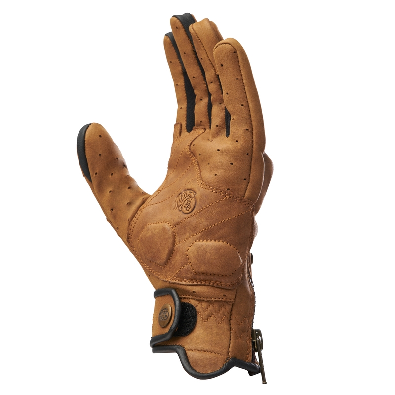 Guantes de moto para mujer Broger Florida marrón coñac liquidación