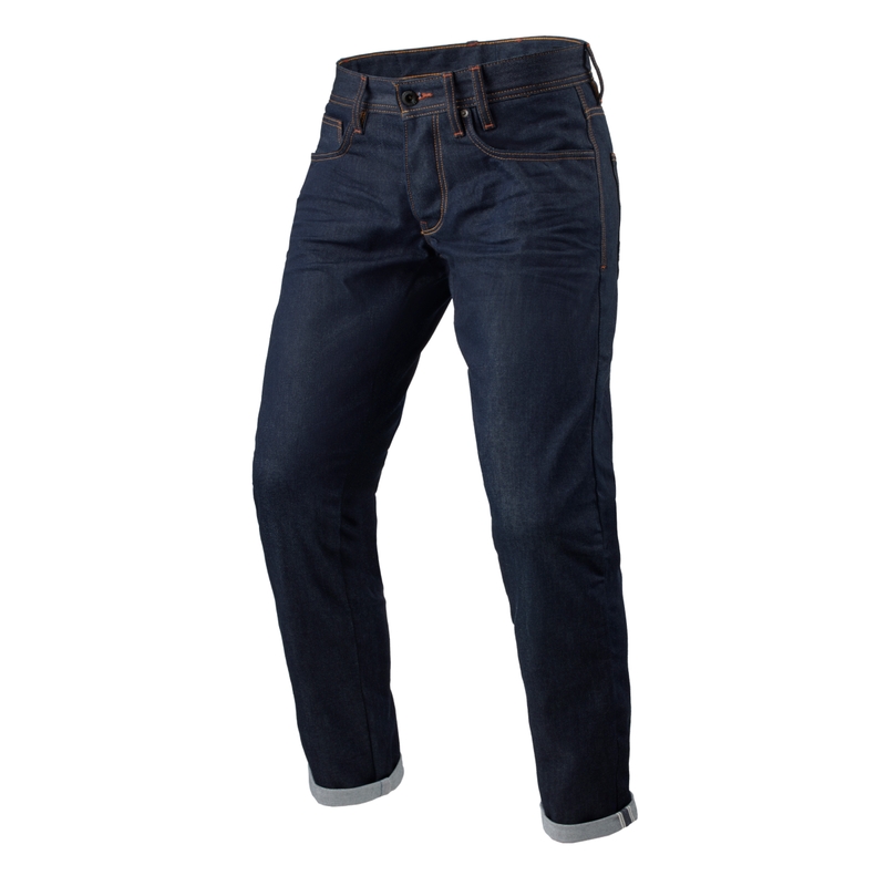 Revit Lewis Selvedge TF Vaqueros de moto largos azul oscuro