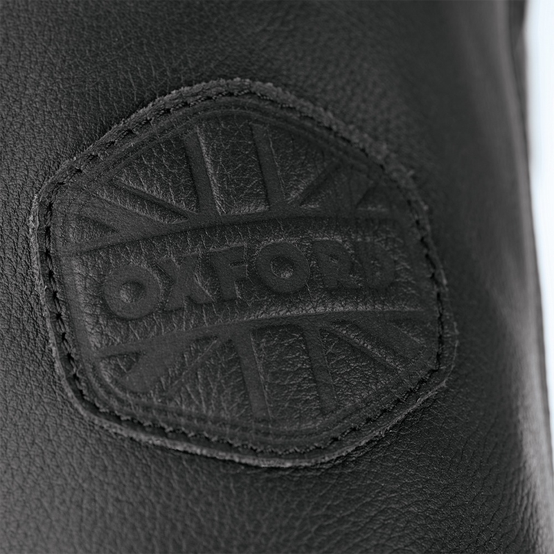 Oxford Walton Chaqueta de moto de cuero negro