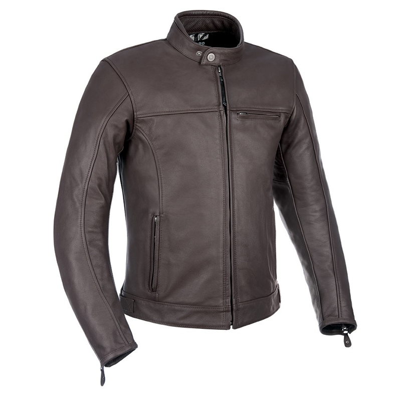 Oxford Walton Chaqueta de moto de cuero marrón liquidación