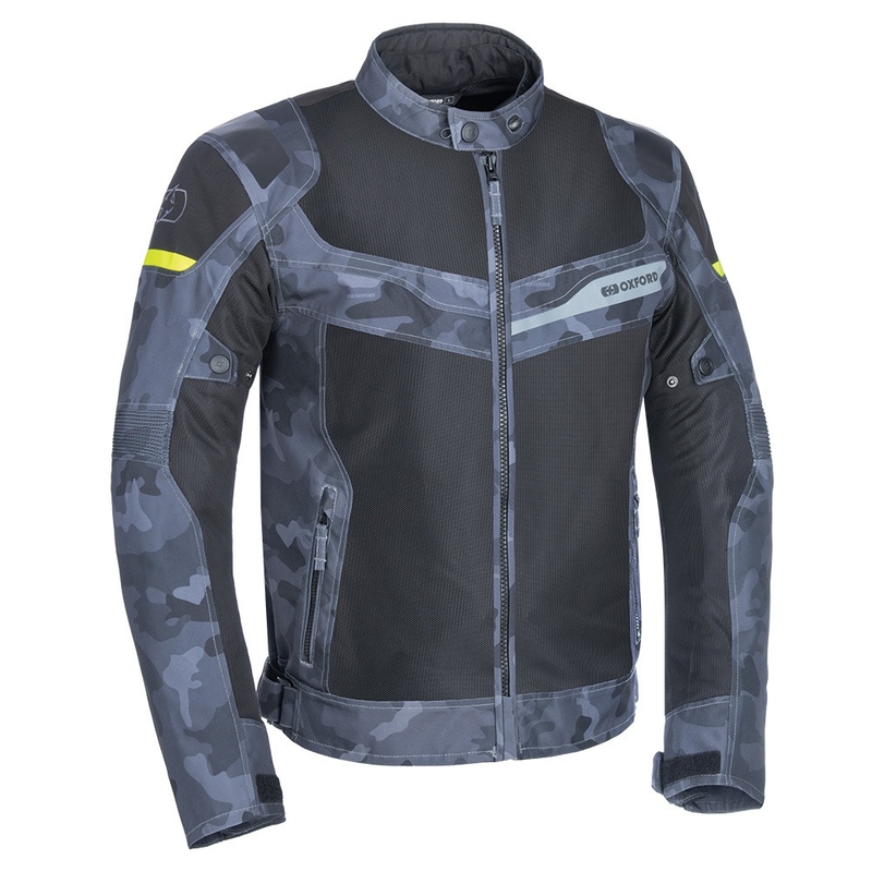 Chaqueta de moto Oxford Dakar D2D Air camuflaje gris liquidación
