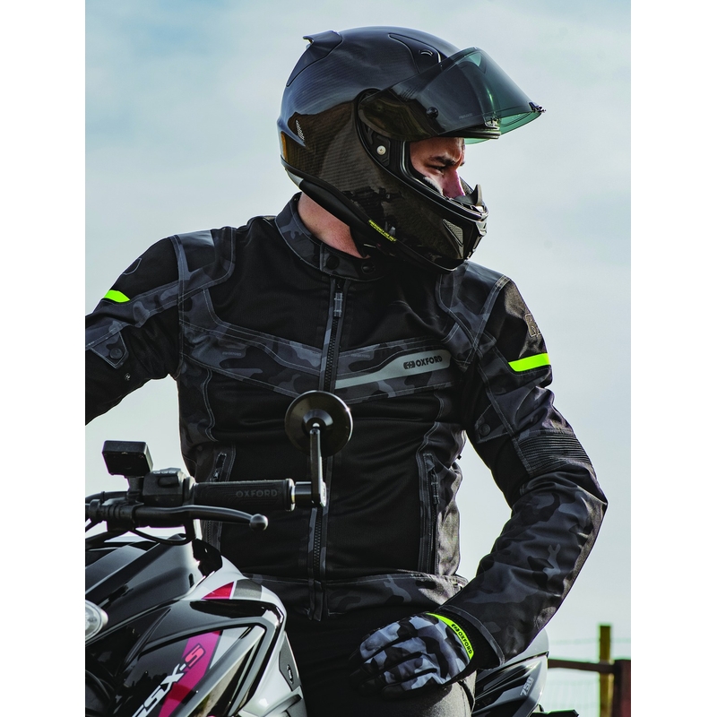 Chaqueta de moto Oxford Dakar D2D Air camuflaje gris liquidación