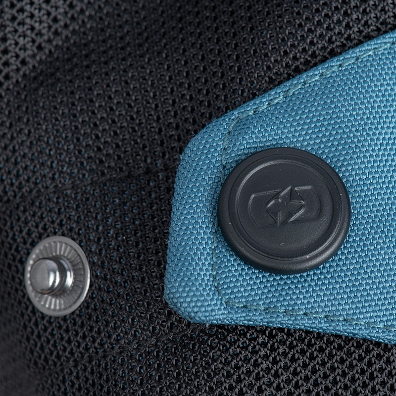 Chaqueta de moto Oxford Dakar D2D Air plata-azul-amarillo fluo