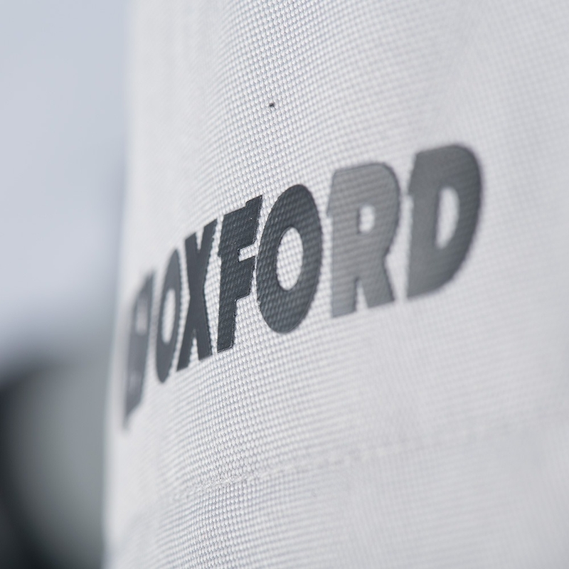 Chaqueta de moto Oxford Dakar D2D Air plata-azul-amarillo fluo