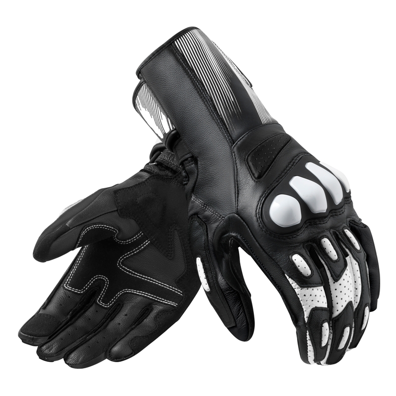 Guantes de moto Revit Metis 2 blanco y negro
