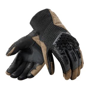 Guantes de moto Revit Offtrack 2 negro-marrón