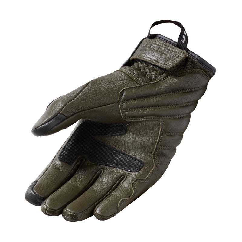 Guantes de moto Revit Monster 3 verde oscuro