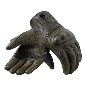Guantes de moto Revit Monster 3 verde oscuro