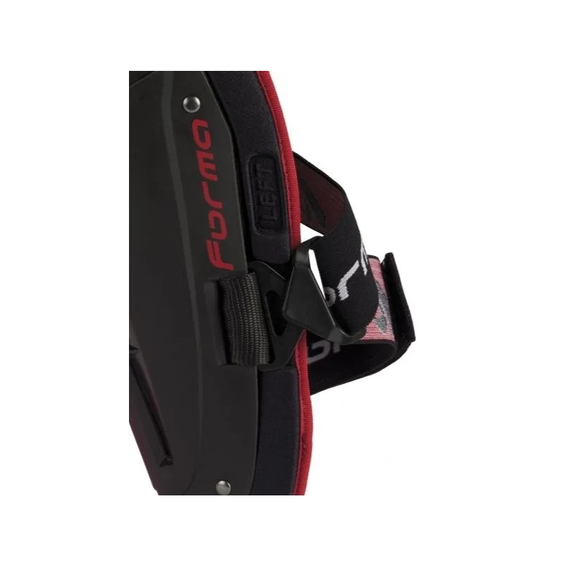 Rodilleras Forma Tri-Flex negro-plata-rojo