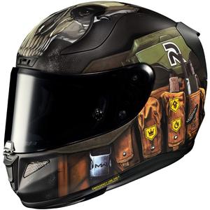 Casco integral de moto HJC RPHA 11 Ghost Call Of Duty MC34SF negro-marrón-verde liquidación