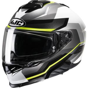 Casco integral de moto HJC i71 Nior MC3H negro-gris-blanco-amarillo fluo liquidación