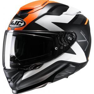 Casco integral de moto HJC RPHA 71 Pinna MC7SF negro-blanco-naranja liquidación