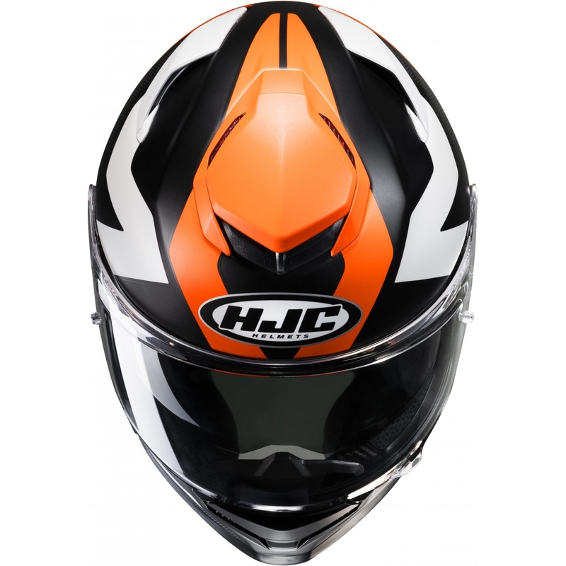 Casco integral de moto HJC RPHA 71 Pinna MC7SF negro-blanco-naranja liquidación