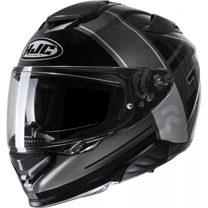 Casco integral de moto HJC RPHA 71 Zecha MC5 negro-gris-plata