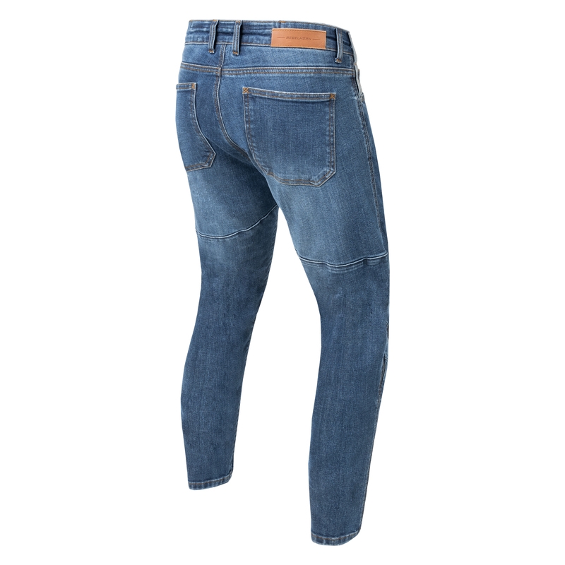 Vaqueros de moto Rebelhorn Rage II, azul lavado liquidación