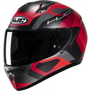 Casco integral de moto HJC C10 Tins MC1SF negro-gris-rojo