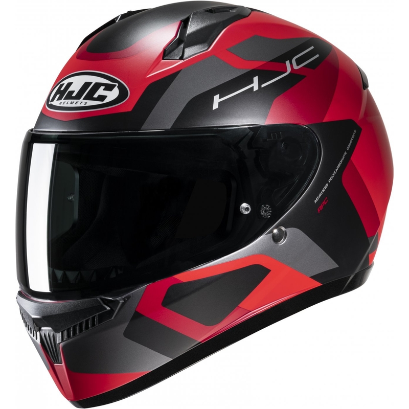 Casco integral de moto HJC C10 Tins MC1SF negro-gris-rojo