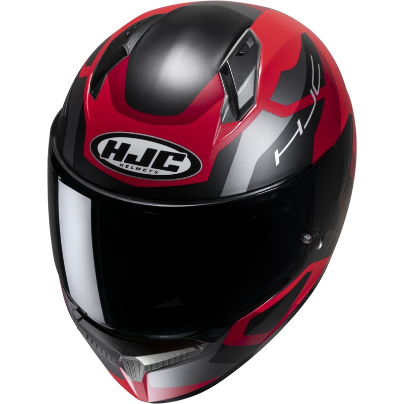 Casco integral de moto HJC C10 Tins MC1SF negro-gris-rojo