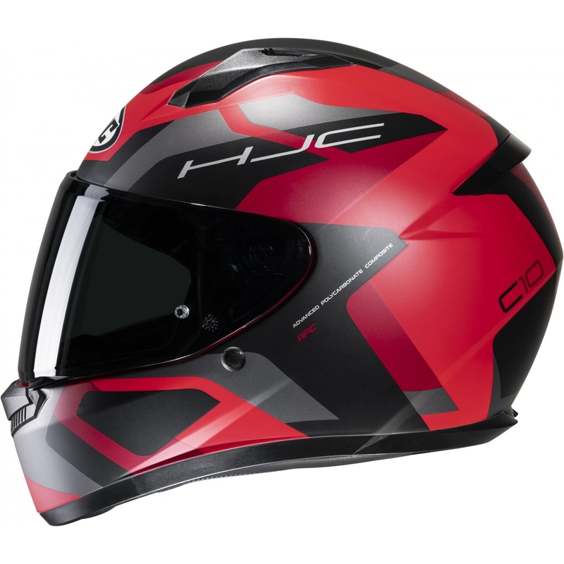 Casco integral de moto HJC C10 Tins MC1SF negro-gris-rojo