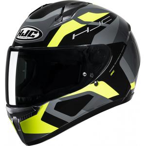 Casco integral de moto HJC C10 Tins MC3H negro-gris-amarillo fluo