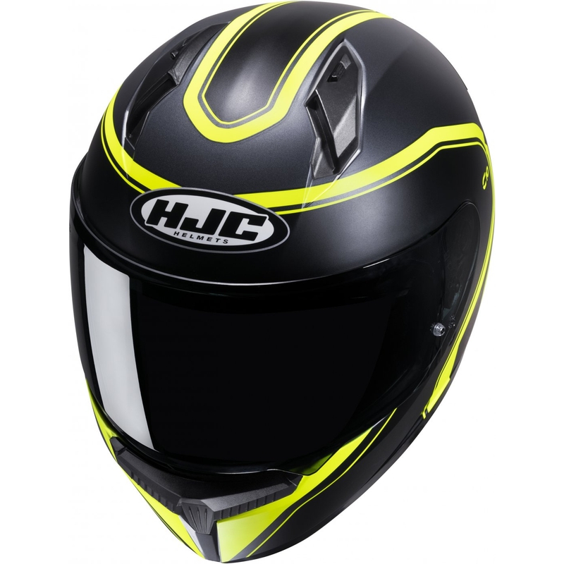 Casco integral de moto HJC C10 Elie MC3HSF negro-amarillo fluo