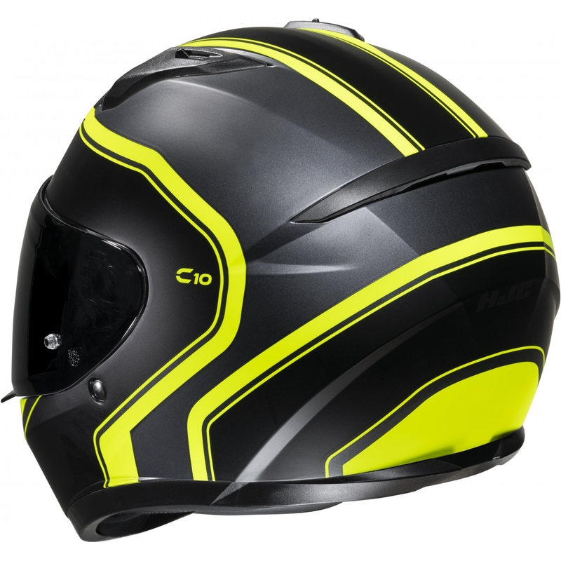 Casco integral de moto HJC C10 Elie MC3HSF negro-amarillo fluo