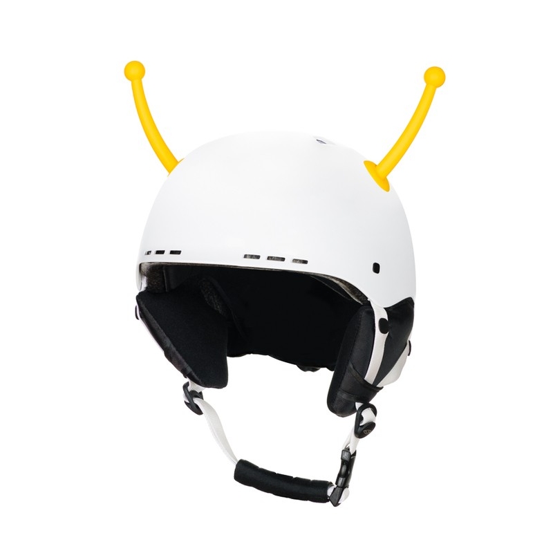 Casco antenas bug 62 amarillo