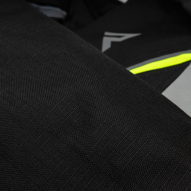 Chaqueta de moto Rebelhorn Spark negro-gris-amarillo fluo liquidación