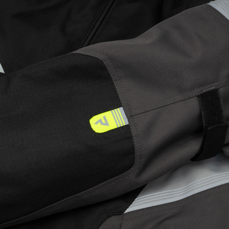 Chaqueta de moto Rebelhorn Spark negro-gris-amarillo fluo liquidación