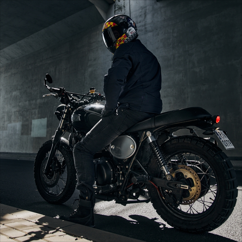 Cazadora de moto Rebelhorn Hunter azul oscuro liquidación