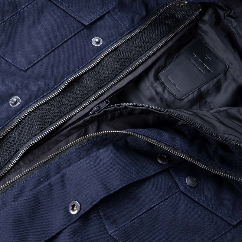 Cazadora de moto Rebelhorn Hunter azul oscuro liquidación