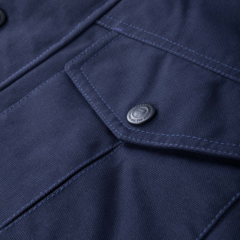 Cazadora de moto Rebelhorn Hunter azul oscuro liquidación