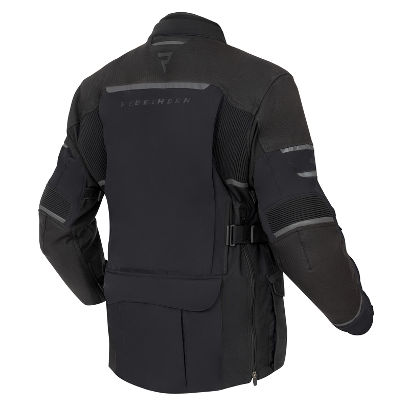 Chaqueta de moto negra Rebelhorn Range