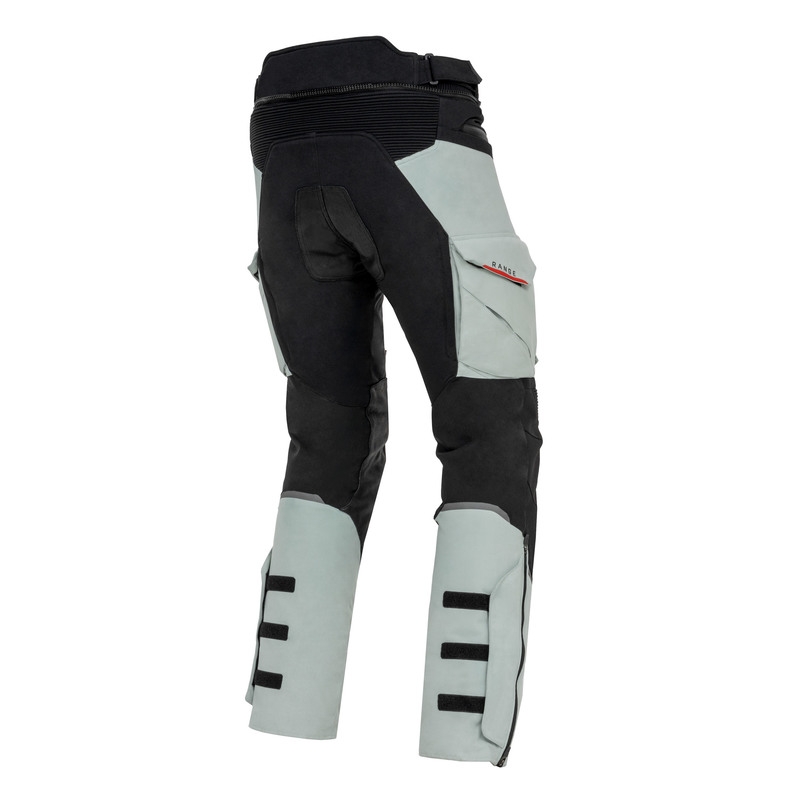 Pantalones de moto Rebelhorn Range gris-negro-rojo