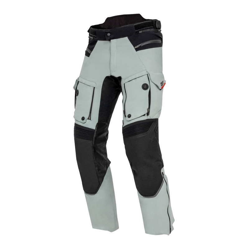 Pantalones de moto Rebelhorn Range gris-negro-rojo