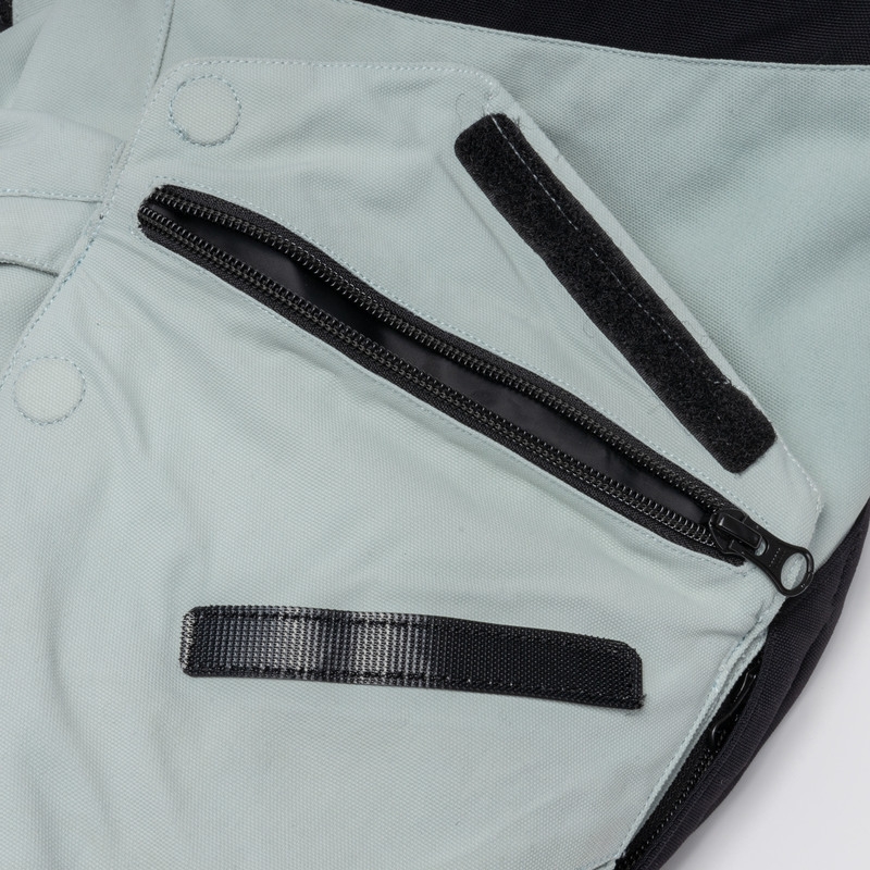Pantalones de moto Rebelhorn Range gris-negro-rojo