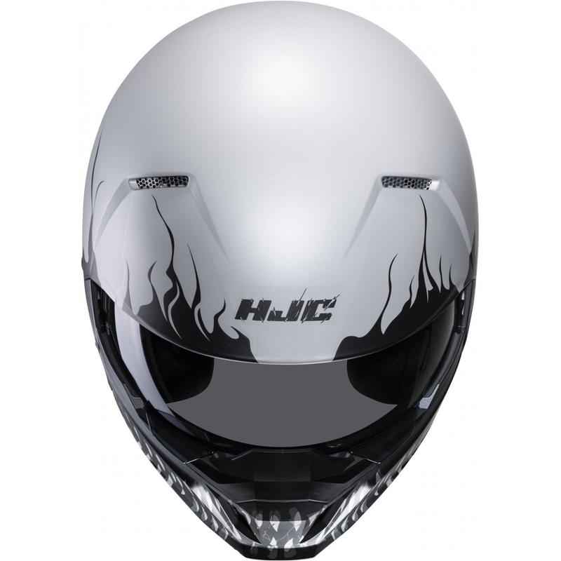 Casco abierto con máscara HJC i20 Scraw MC10SF negro-gris