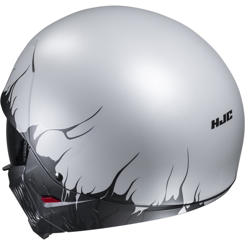 Casco abierto con máscara HJC i20 Scraw MC10SF negro-gris