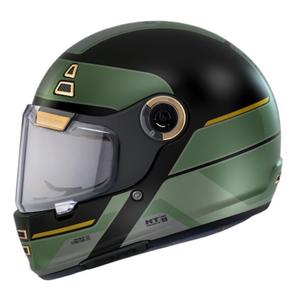 Casco integral de moto MT Jarama 68TH C1 negro-oro-verde