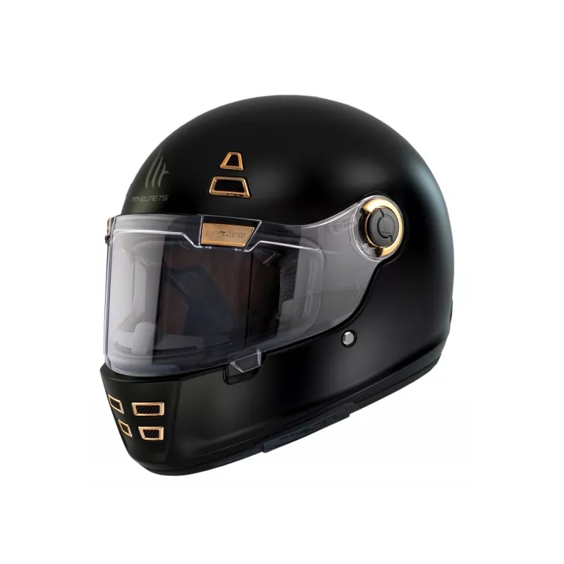 Casco integral de moto MT Jarama Solid A1 negro mate