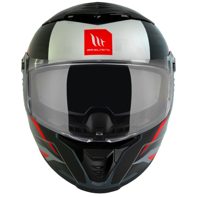 Casco integral de moto MT Thunder 4 SV Exeo negro-gris-rojo
