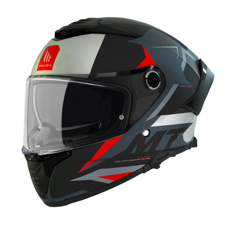 Casco integral de moto MT Thunder 4 SV Exeo negro-gris-rojo