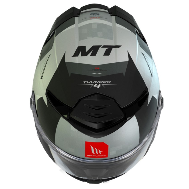 Casco de moto integral MT Thunder 4 SV Exeo negro-titanio