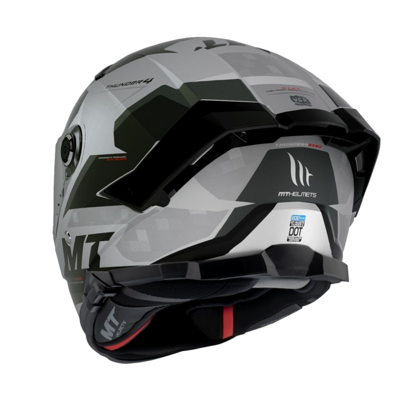 Casco de moto integral MT Thunder 4 SV Exeo negro-titanio